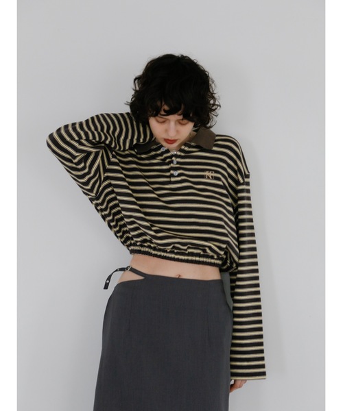 Katrin TOKYO(カトリーントーキョー)の「cropped polo shirt(ポロシャツ・レディース・グレー系その他/グリーン系その他・FREE/XS)」の18枚目の写真