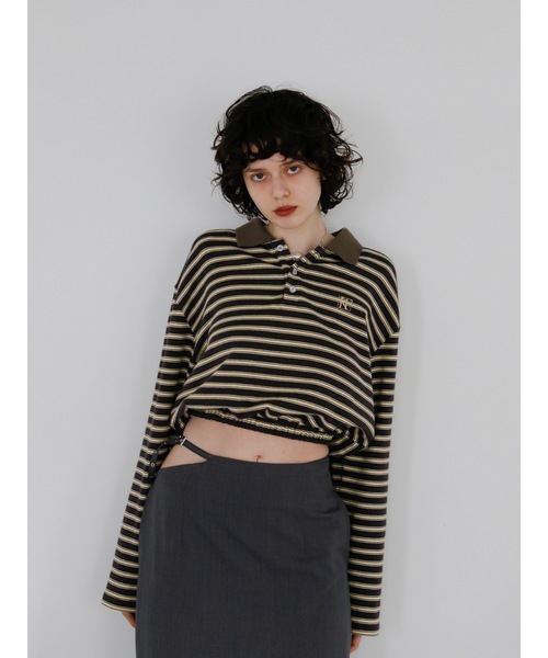 Katrin TOKYO(カトリーントーキョー)の「cropped polo shirt(ポロシャツ・レディース・グレー系その他/グリーン系その他・FREE/XS)」の19枚目の写真