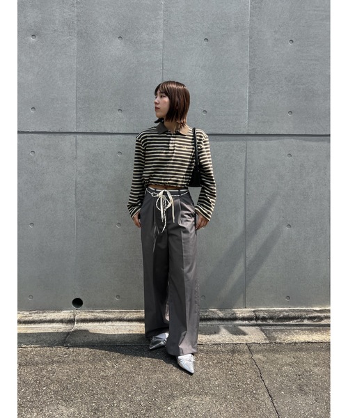Katrin TOKYO(カトリーントーキョー)の「cropped polo shirt(ポロシャツ・レディース・グレー系その他/グリーン系その他・FREE/XS)」の21枚目の写真
