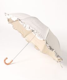 cachenez（カシュネ）の「カシュネ cachenez / PUビッグフリルトップレス2段折りたたみ傘（折りたたみ傘）」