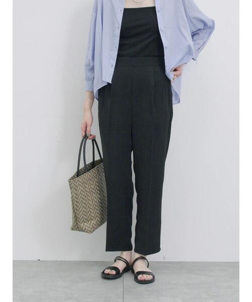 Samansa Mos2 blue（サマンサモスモスブルー）の「【接触冷感】マルチスタイルテーパードパンツ（その他パンツ・レディース・ピンク/ミント/イエロー/チャコールグレー/グレー/オフホワイト/ブラック・S/L/M/SS）」の17枚目の写真