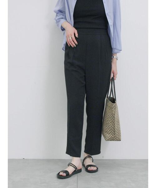 Samansa Mos2 blue（サマンサモスモスブルー）の「【接触冷感】マルチスタイルテーパードパンツ（その他パンツ・レディース・ピンク/ミント/イエロー/チャコールグレー/グレー/オフホワイト/ブラック・S/L/M/SS）」の19枚目の写真