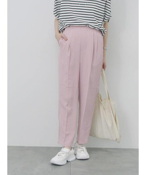 Samansa Mos2 blue（サマンサモスモスブルー）の「【接触冷感】マルチスタイルテーパードパンツ（その他パンツ・レディース・ピンク/ミント/イエロー/チャコールグレー/グレー/オフホワイト/ブラック・S/L/M/SS）」の22枚目の写真