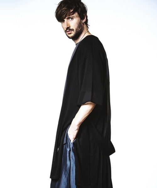 セール】【NO ID.】Back Tuck Changing Knit Gown / バック タック