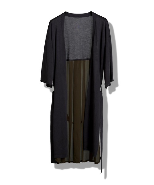 NO ID.(ノーアイディ)の「【NO ID.】Back Tuck Changing Knit Gown / バック タック チェンジング ニット ガウン(カーディガン/ボレロ・メンズ・ブラック/グレー・ONE SIZE)」の13枚目の写真