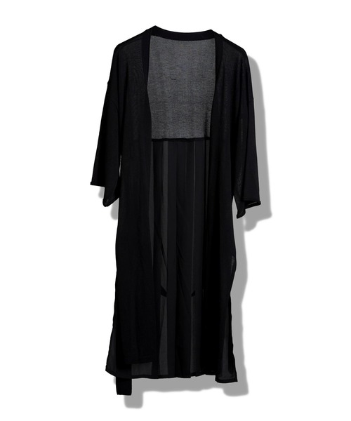 NO ID.(ノーアイディ)の「【NO ID.】Back Tuck Changing Knit Gown / バック タック チェンジング ニット ガウン(カーディガン/ボレロ・メンズ・ブラック/グレー・ONE SIZE)」の14枚目の写真