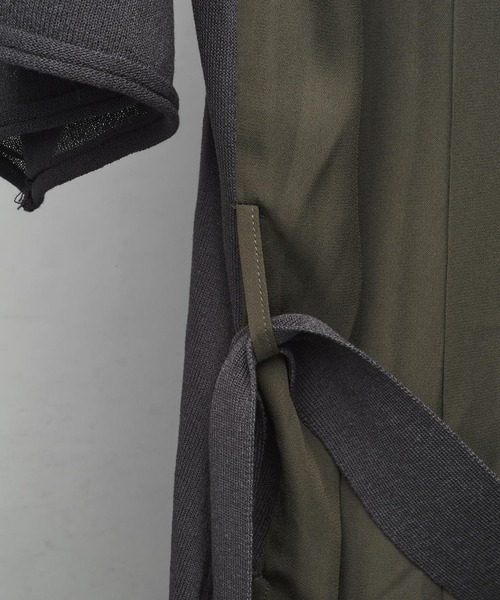 NO ID.(ノーアイディ)の「【NO ID.】Back Tuck Changing Knit Gown / バック タック チェンジング ニット ガウン(カーディガン/ボレロ・メンズ・ブラック/グレー・ONE SIZE)」の21枚目の写真