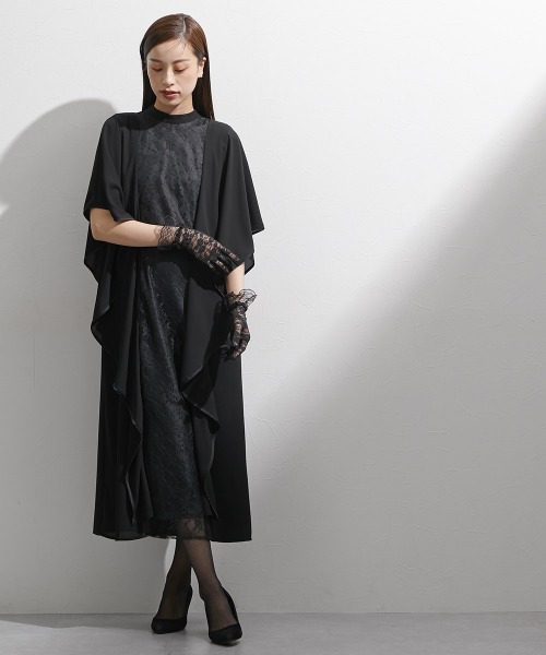 喪服・礼服｜日本製｜洗える｜防しわ（イージーケア）｜レースワンピース｜〔Callarus〕（スーツセット）｜Callarus Black Formal（ カラルスブラックフォーマル）のファッション通販 - ZOZOTOWN ニッセン Callarus カラルスブラックドレス