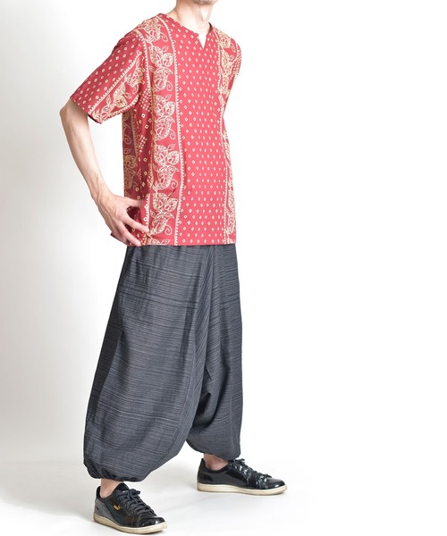 MARAI(マーライ)の「キーネックプルオーバー 半袖 Tシャツ ゆったり オーバーサイズ(Tシャツ/カットソー・レディース・A/B/C/D/F/G/I/H・FREE)」の14枚目の写真