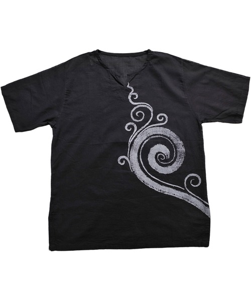 MARAI(マーライ)の「キーネックプルオーバー 半袖 Tシャツ ゆったり オーバーサイズ(Tシャツ/カットソー・レディース・A/B/C/D/F/G/I/H・FREE)」の20枚目の写真