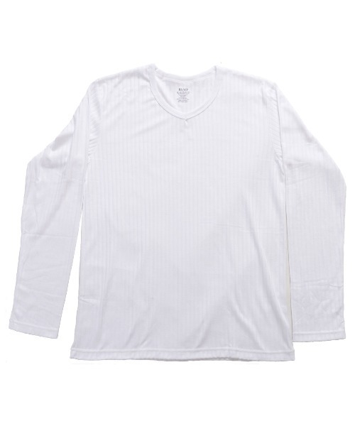 MARAI(マーライ)の「Vネック 長袖 カットソー Tシャツ 無地 ロングスリーブ(Tシャツ/カットソー・レディース・ワイン/ブラウン系/ネイビー系/チャコール/ブルー/グリーン/ホワイト/グレー/レッド/ネイビー/アクア/ピンク/ブラック・MEDIUM/X-LARGE/LARGE)」の15枚目の写真