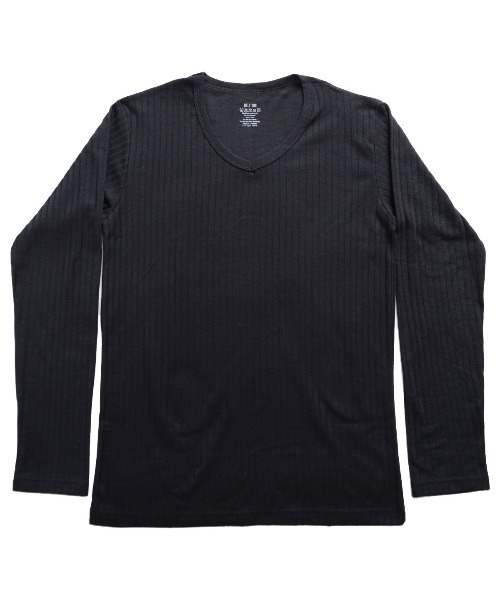 MARAI(マーライ)の「Vネック 長袖 カットソー Tシャツ 無地 ロングスリーブ(Tシャツ/カットソー・レディース・ワイン/ブラウン系/ネイビー系/チャコール/ブルー/グリーン/ホワイト/グレー/レッド/ネイビー/アクア/ピンク/ブラック・MEDIUM/X-LARGE/LARGE)」の16枚目の写真