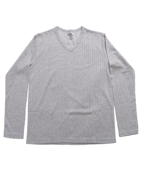 MARAI(マーライ)の「Vネック 長袖 カットソー Tシャツ 無地 ロングスリーブ(Tシャツ/カットソー・レディース・ワイン/ブラウン系/ネイビー系/チャコール/ブルー/グリーン/ホワイト/グレー/レッド/ネイビー/アクア/ピンク/ブラック・MEDIUM/X-LARGE/LARGE)」の17枚目の写真