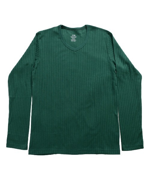 MARAI(マーライ)の「Vネック 長袖 カットソー Tシャツ 無地 ロングスリーブ(Tシャツ/カットソー・レディース・ワイン/ブラウン系/ネイビー系/チャコール/ブルー/グリーン/ホワイト/グレー/レッド/ネイビー/アクア/ピンク/ブラック・MEDIUM/X-LARGE/LARGE)」の22枚目の写真