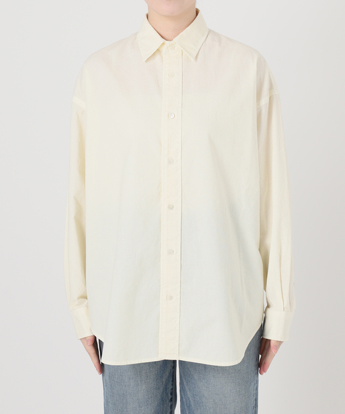 FRAMeWORK(フレームワーク)の「≪追加≫コットンレギュラーカラーシャツ 3(シャツ/ブラウス・レディース・サックスブルー/ライトイエロー/スミクロ/モカ/ホワイト・FREE)」の10枚目の写真