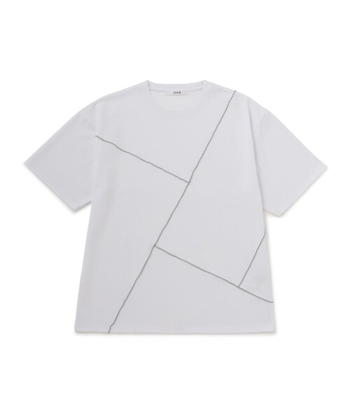 j.n.r.d(ジェー・エヌ・アール・ディー)の「j.n.r.d/メローライン切り替えTシャツ(Tシャツ/カットソー・メンズ・ブラック/ホワイト・M/L/LL)」の10枚目の写真