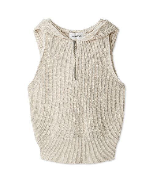 新品 LILY BROWN リリー ブラウン ブークレーアメスリフードニット LILY BROWN（リリーブラウン）の「ブークレーアメスリフードニット