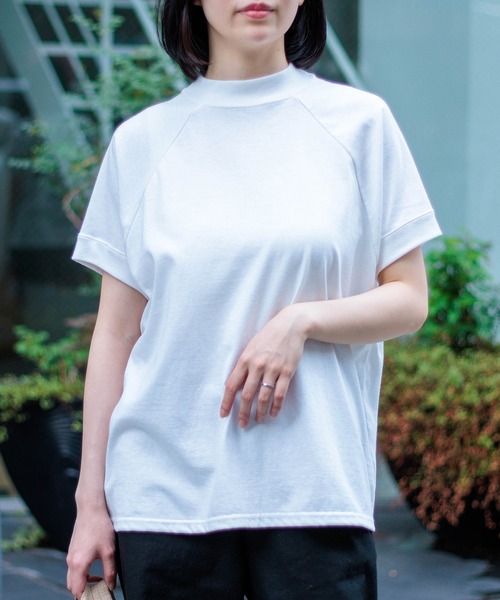 レディース　DOMINGO ドミンゴ　天竺ラグランTシャツ　クルーネック　Ｔシャツ　カットソー　オーバーサイズ　モックネック　19-0116N 楽天市場】レディース DOMINGO ドミンゴ 天竺ラグランTシャツ