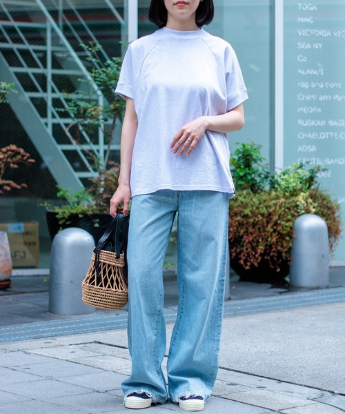 tシャツ 「D.M.G. / ディーエムジー」  天竺 ラグランTシャツ レディース D.M.G. tシャツ 「D.M.G. / ディーエムジー」 天竺 ラグランT