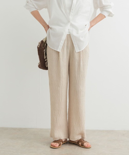 URBAN RESEARCH DOORS（アーバンリサーチドアーズ）の「楊柳イージーパンツ（その他パンツ・レディース・ライトベージュ/ブラック・MEDIUM）」の13枚目の写真