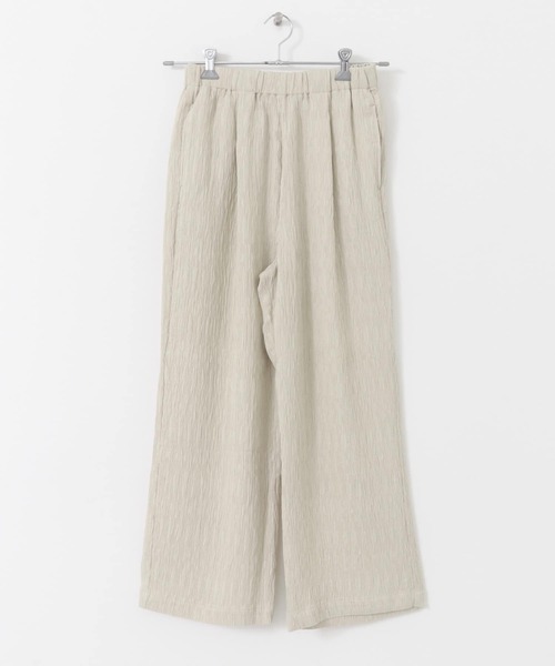 URBAN RESEARCH DOORS（アーバンリサーチドアーズ）の「楊柳イージーパンツ（その他パンツ・レディース・ライトベージュ/ブラック・MEDIUM）」の22枚目の写真