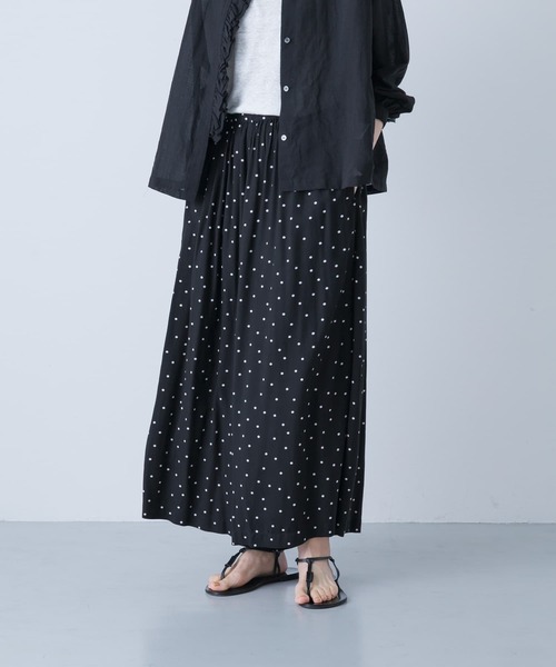 かぐれ（カグレ）の「ドットギャザーパンツ（その他パンツ・レディース・ブラック・FREE）」の7枚目の写真