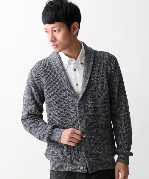 ABAHOUSE（アバハウス）の「ワッフルショールカラーニット