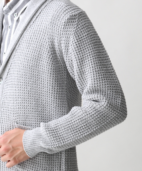 ABAHOUSE（アバハウス）の「ワッフルショールカラーニット