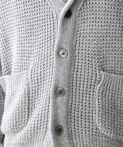 ABAHOUSE（アバハウス）の「ワッフルショールカラーニット