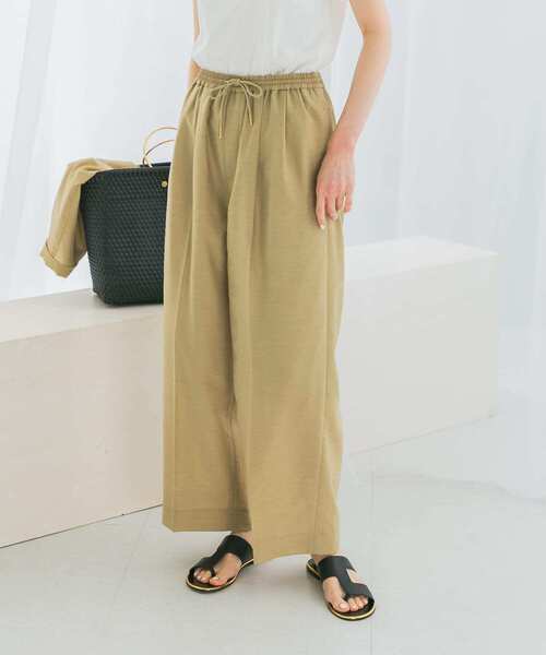 ANTONELLI 25SS パンツ ベージュ系 Made In Italy ストレッチツイル ハーフパンツ(80㎝ ベージュ): ベビー