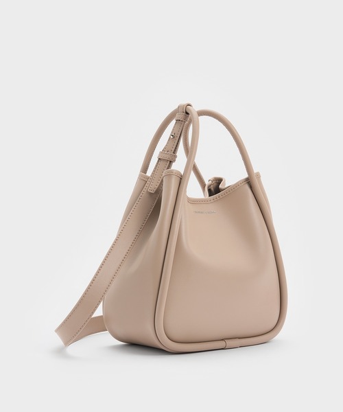 完売品 CHARLES & KEITH ミニライラ チューブラートート CHARLES & KEITH◇Lyla ミニライラ チューブラートートバッグ