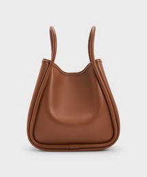 CHARLES & KEITH｜チャールズ＆キースのトートバッグ（ブラウン/茶色系