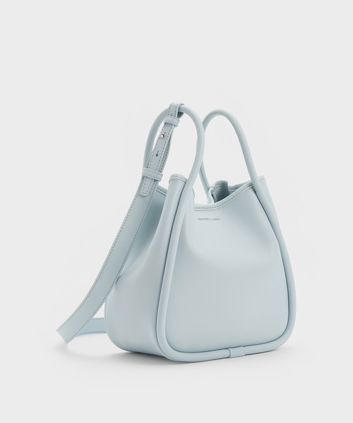 CHARLES & KEITH（チャールズ & キース）の「Lyla ミニライラ チューブラートートバッグ（トートバッグ・レディース・ブラック/ブルーグラス/ライトベージュ/チョコ・M）」の18枚目の写真