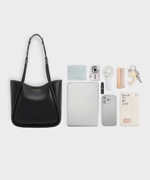CHARLES & KEITH｜チャールズ & キースのトートバッグ（ブラック/黒色