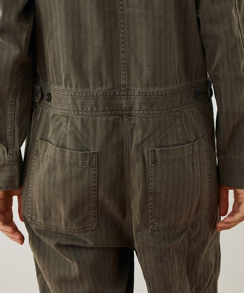 ストレッチヘリンボーン ジャンプスーツ WHBS6963（つなぎ