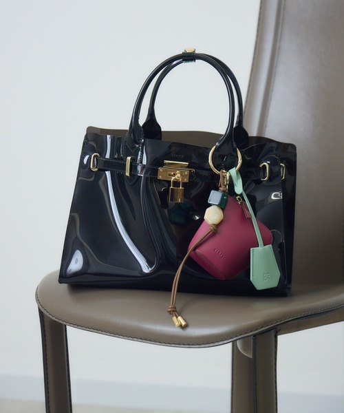 Paradise Picnic（パラダイスピクニック）の「story　チャーム付クリアBAG（ハンドバッグ・レディース・グレー/ブラック・FREE）」の2枚目の写真