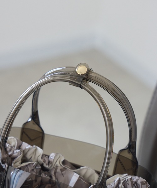 Paradise Picnic（パラダイスピクニック）の「story　チャーム付クリアBAG（ハンドバッグ・レディース・グレー/ブラック・FREE）」の15枚目の写真