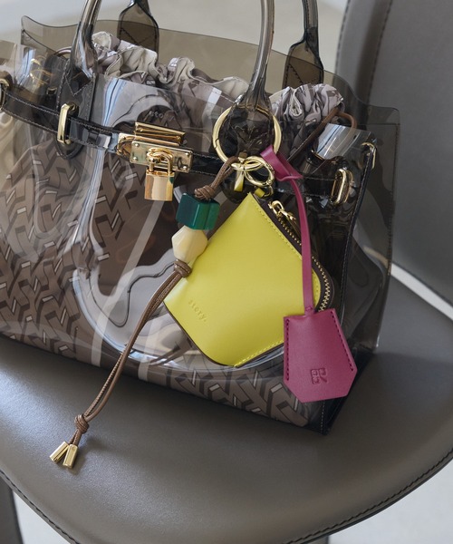 Paradise Picnic（パラダイスピクニック）の「story　チャーム付クリアBAG（ハンドバッグ・レディース・グレー/ブラック・FREE）」の16枚目の写真