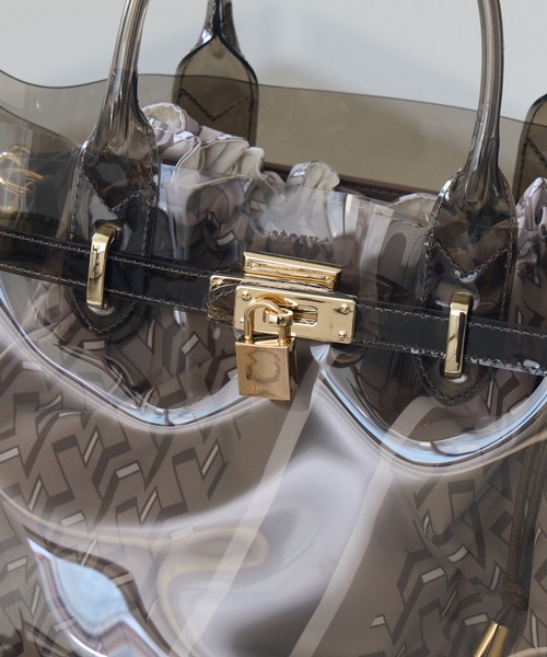 Paradise Picnic（パラダイスピクニック）の「story　チャーム付クリアBAG（ハンドバッグ・レディース・グレー/ブラック・FREE）」の20枚目の写真