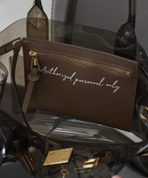 Paradise Picnic（パラダイスピクニック）の「story　チャーム付クリアBAG（ハンドバッグ・レディース・グレー/ブラック・FREE）」の22枚目の写真