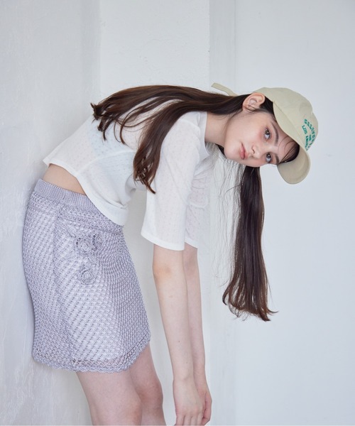 セール】Rose crochet mini skirt（スカート）｜etre loin