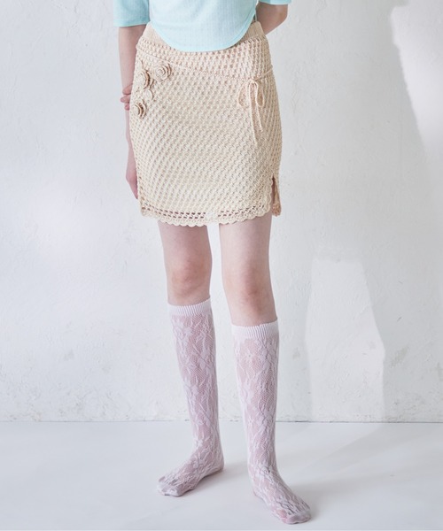 セール】Rose crochet mini skirt（スカート）｜etre loin