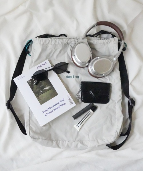 Port(ポート)の「【 Port / ポート 】 ワンポイント ロゴ ドロスト ナイロン バックパック / ナップサック #_(バックパック/リュック・レディース・ライトグレー/ピンク・FREE)」の1枚目の写真