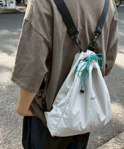 Port(ポート)の「【 Port / ポート 】 ワンポイント ロゴ ドロスト ナイロン バックパック / ナップサック #_(バックパック/リュック・レディース・ライトグレー/ピンク・FREE)」の3枚目の写真