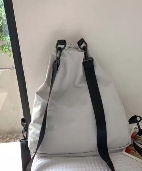 Port(ポート)の「【 Port / ポート 】 ワンポイント ロゴ ドロスト ナイロン バックパック / ナップサック #_(バックパック/リュック・レディース・ライトグレー/ピンク・FREE)」の7枚目の写真