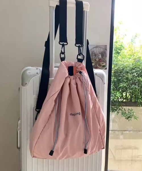 Port(ポート)の「【 Port / ポート 】 ワンポイント ロゴ ドロスト ナイロン バックパック / ナップサック #_(バックパック/リュック・レディース・ライトグレー/ピンク・FREE)」の12枚目の写真