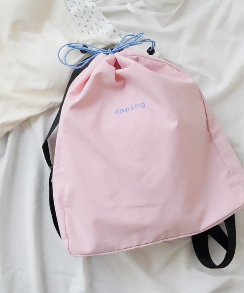 Port(ポート)の「【 Port / ポート 】 ワンポイント ロゴ ドロスト ナイロン バックパック / ナップサック #_(バックパック/リュック・レディース・ライトグレー/ピンク・FREE)」の13枚目の写真