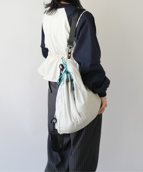 Port(ポート)の「【 Port / ポート 】 ワンポイント ロゴ ドロスト ナイロン バックパック / ナップサック #_(バックパック/リュック・レディース・ライトグレー/ピンク・FREE)」の18枚目の写真