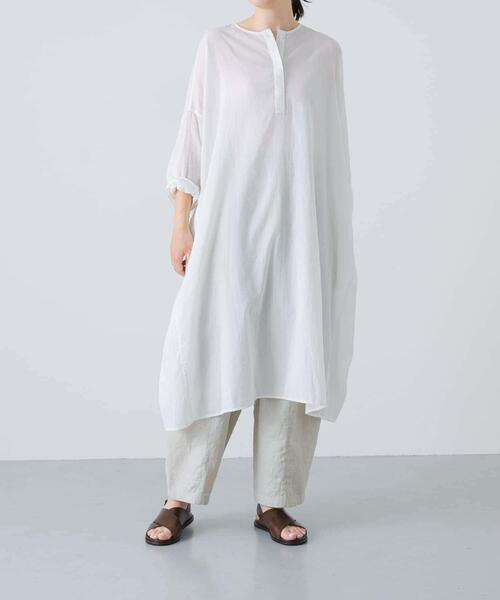 かぐれ（カグレ）の「ボイルチュニックプルオーバー（チュニック・レディース・ベージュ系その他/オフホワイト/ブラック・FREE）」の6枚目の写真