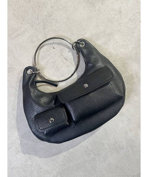 MURUA（ムルーア）の「リングハンドバッグ（ハンドバッグ・レディース・ブラック/ブルー・FREE）」の2枚目の写真